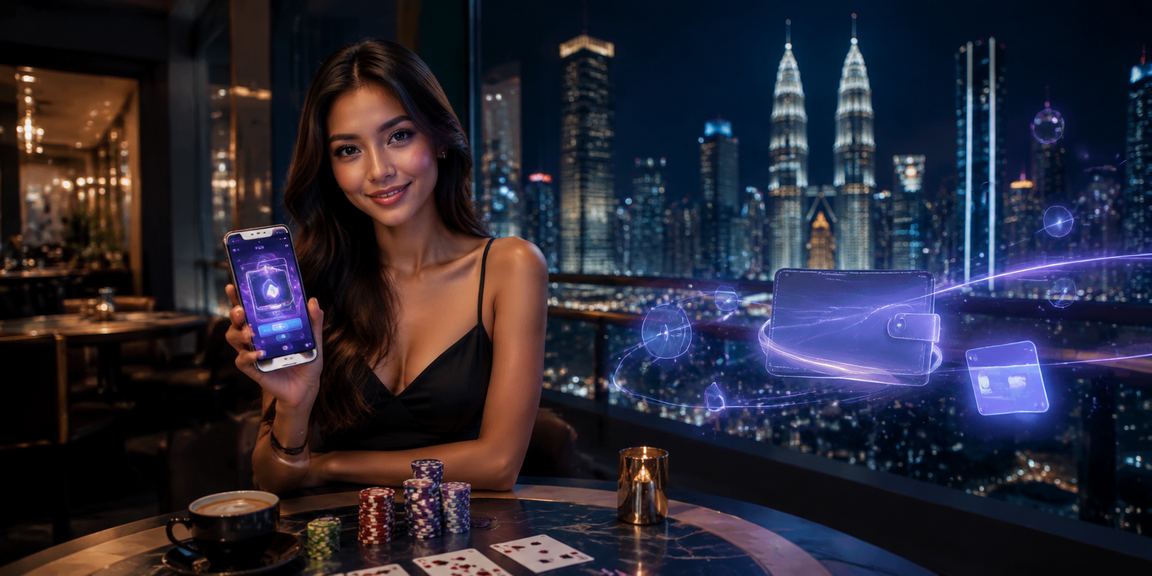 Pemain poker sambil menonton perlawanan bola sepak