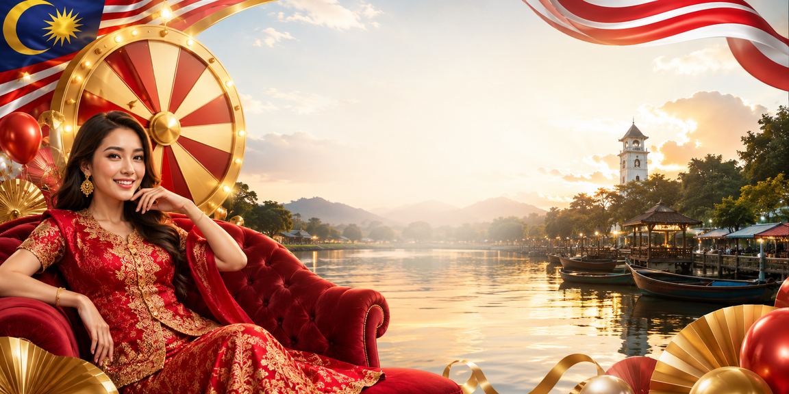 Pengguna Malaysia bermain permainan lucky draw melalui aplikasi mudah alih